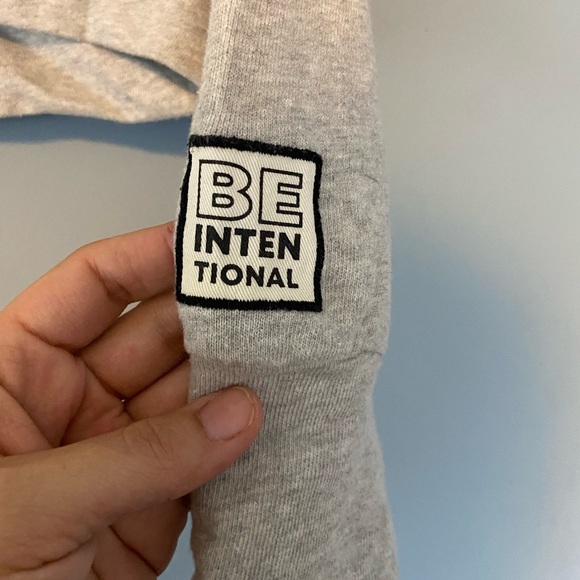 Aerie Gray Cropped Relaxed cropped Hoodie - Picture 2 of 5